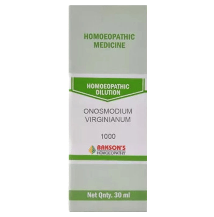 Bakson's Homeopathy Onosmodium Virginianum Dilution 1000 CH - Classic Derma