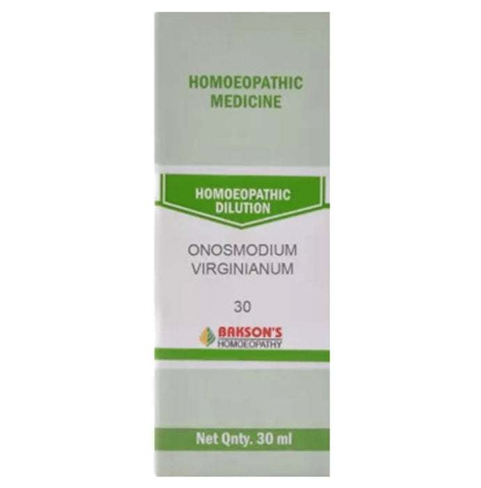 Bakson's Homeopathy Onosmodium Virginianum Dilution 30 - Classic Derma