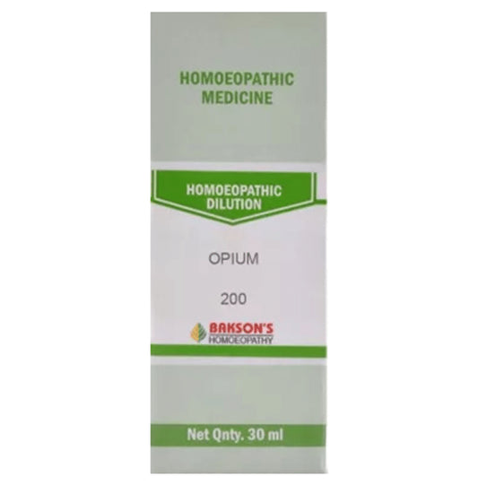 Bakson's Homeopathy Opium Dilution 200 - Classic Derma