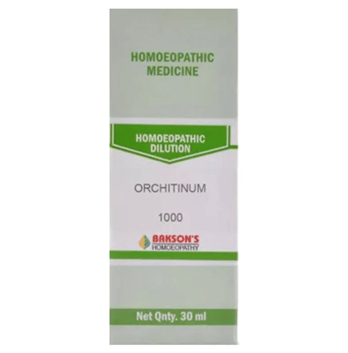 Bakson's Homeopathy Orchitinum Dilution 1000 CH - Classic Derma