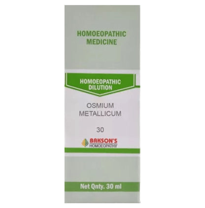 Bakson's Homeopathy Osmium Metallicum Dilution 30 - Classic Derma