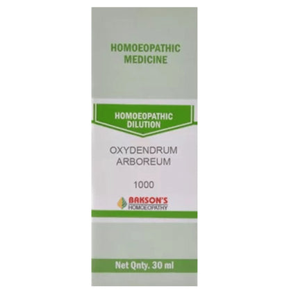 Bakson's Homeopathy Oxydendrum Arboreum Dilution 1000 CH - Classic Derma