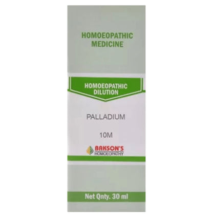 Bakson's Homeopathy Palladium Dilution 10M - Classic Derma