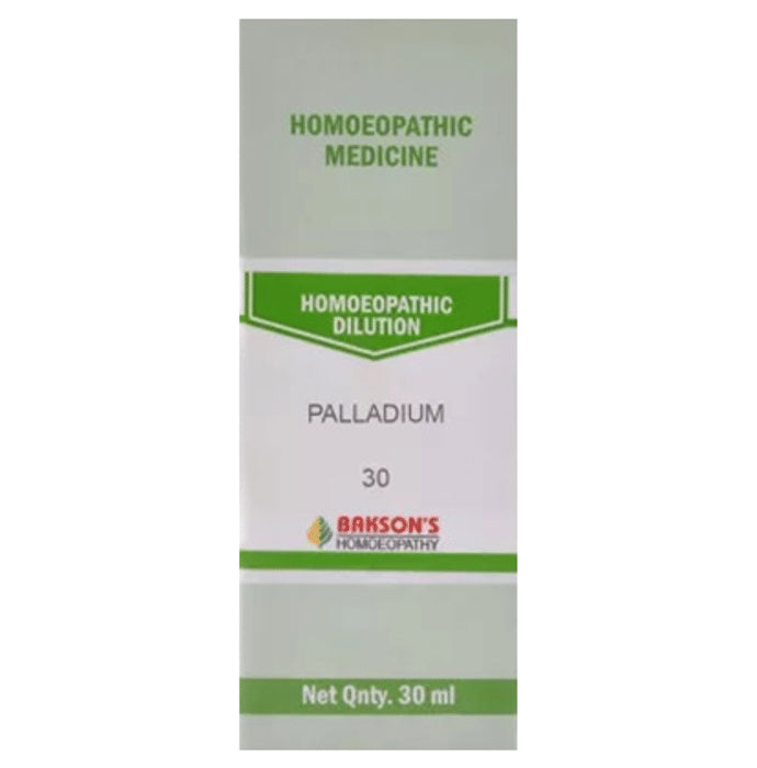 Bakson's Homeopathy Palladium Dilution 30 - Classic Derma
