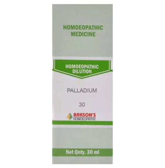 Bakson's Homeopathy Palladium Dilution 30 - Classic Derma