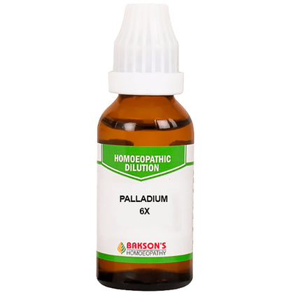 Bakson's Homeopathy Palladium Dilution 6X