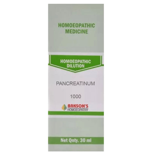 Bakson's Homeopathy Pancreatinum Dilution 1000 CH - Classic Derma