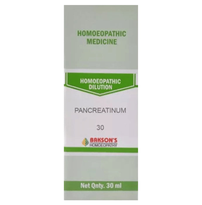 Bakson's Homeopathy Pancreatinum Dilution 30 - Classic Derma