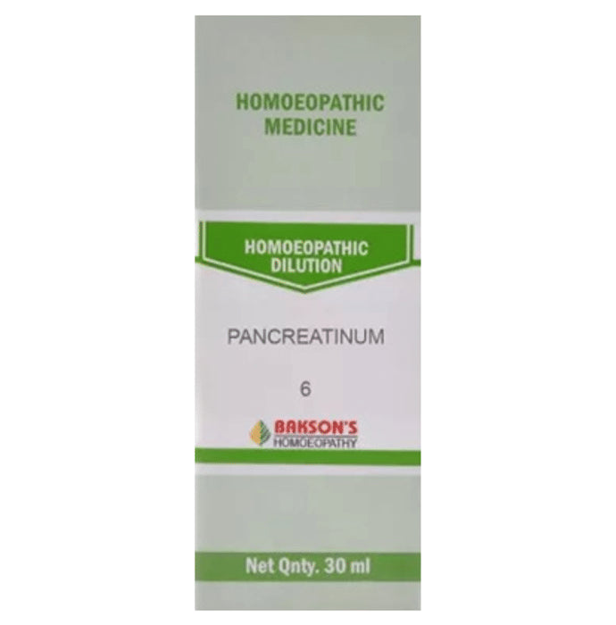 Bakson's Homeopathy Pancreatinum Dilution 6 CH - Classic Derma