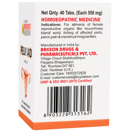 Bakson's Homeopathy Pelvi Aid Tablet