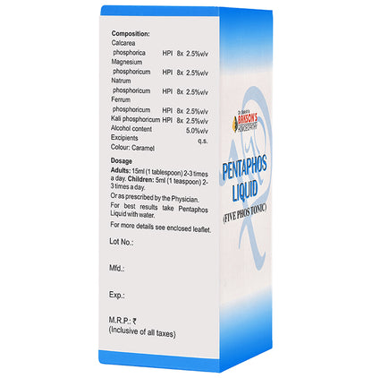 Bakson's Homeopathy Pentaphos Liquid Five Phos Tonic