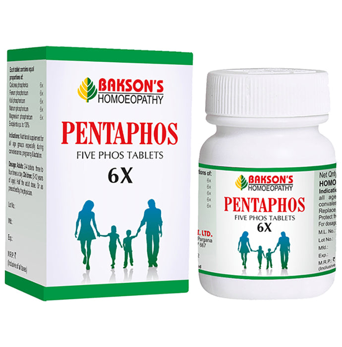 Bakson's Homeopathy Pentaphos Tablet 6X - Classic Derma