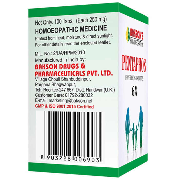 Bakson's Homeopathy Pentaphos Tablet 6X