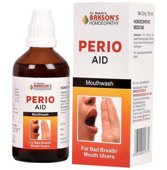 Bakson's Homeopathy Perio Aid Mouth Wash - Classic Derma