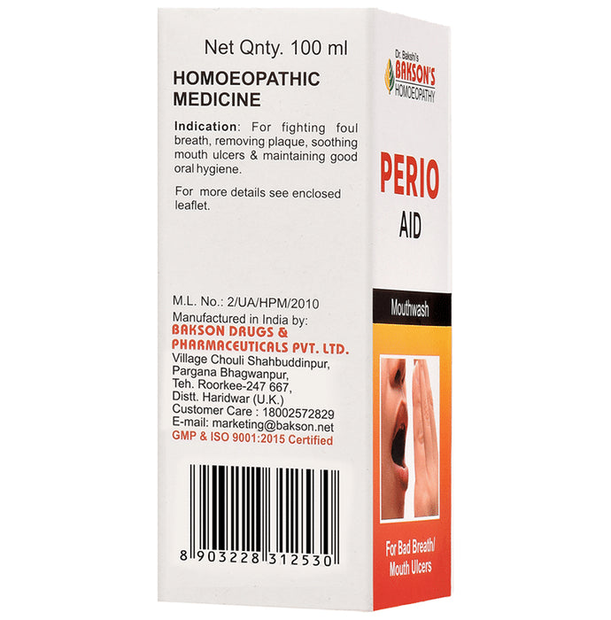 Bakson's Homeopathy Perio Aid Mouth Wash