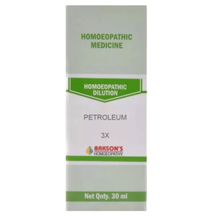 Bakson's Homeopathy Petroleum Dilution 3X - Classic Derma