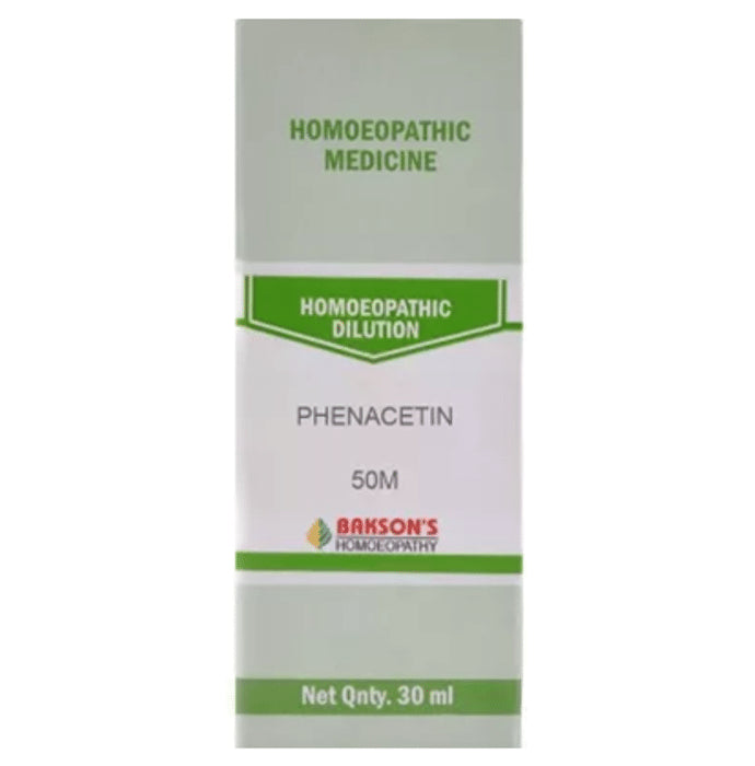 Bakson's Homeopathy Phenacetin Dilution 50M - Classic Derma