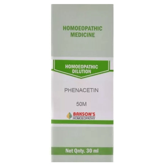 Bakson's Homeopathy Phenacetin Dilution 50M - Classic Derma
