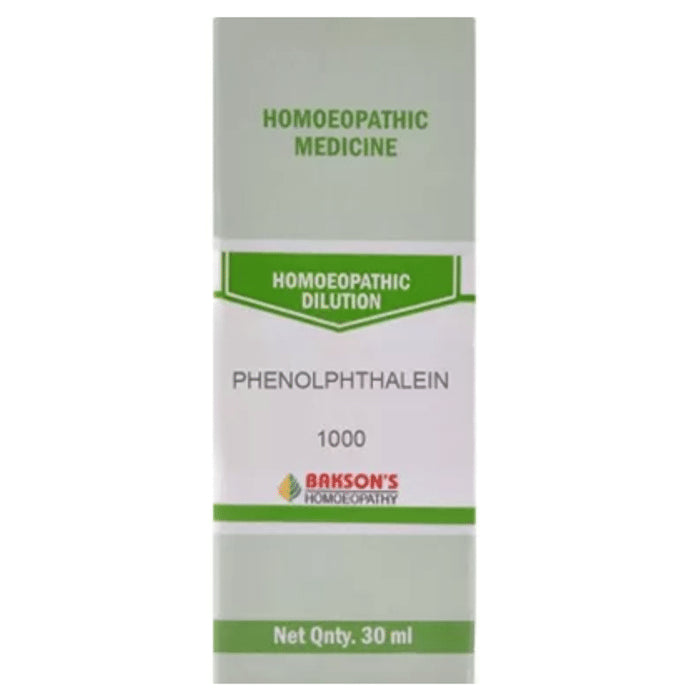 Bakson's Homeopathy Phenolphthalein Dilution 1000 CH - Classic Derma
