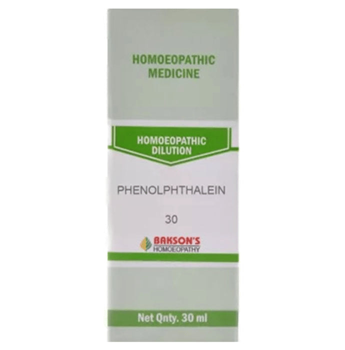 Bakson's Homeopathy Phenolphthalein Dilution 30 - Classic Derma