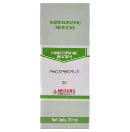 Bakson's Homeopathy Phosphorus Dilution 30 CH - Classic Derma