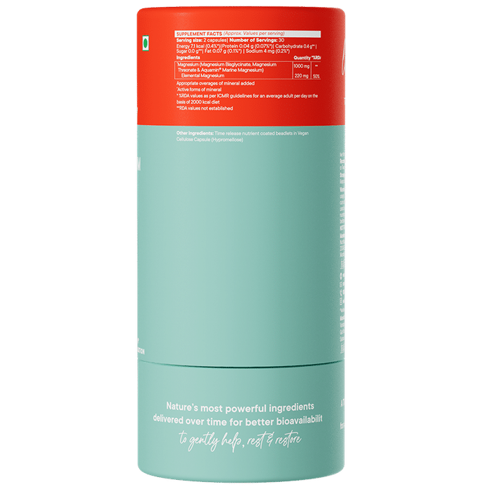 Buy Wellbeing Nutrition Slow Triple Magnesium Complex with Glycinate ...