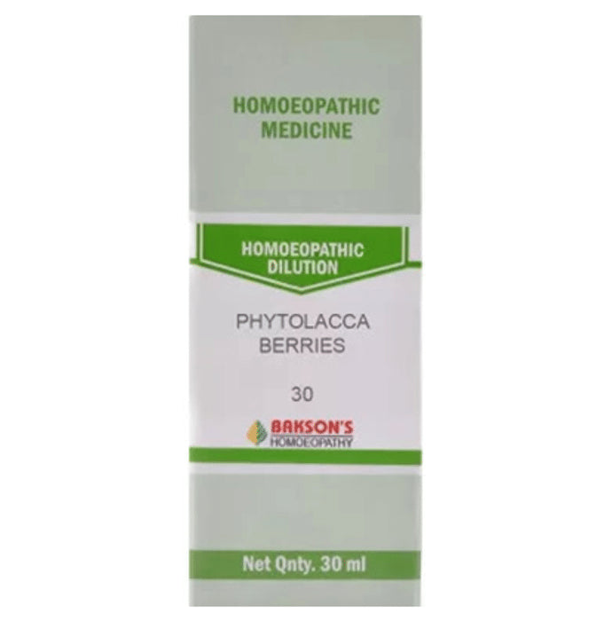 Bakson's Homeopathy Phytolacca Berries Dilution 30 - Classic Derma