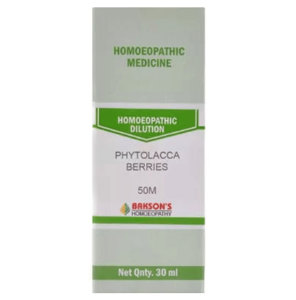 Bakson's Homeopathy Phytolacca Berries Dilution 50M - Classic Derma