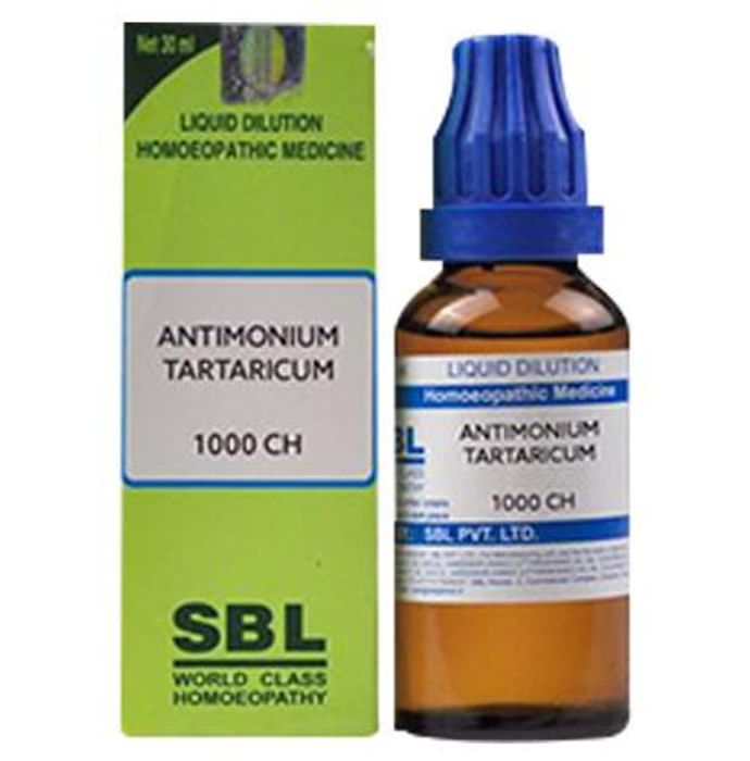 SBL Antimonium Tartaricum Dilution 1000 CH - Classic Derma