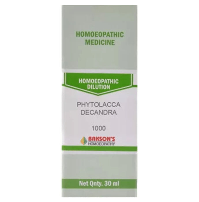 Bakson's Homeopathy Phytolacca Decandra Dilution 1000 CH - Classic Derma