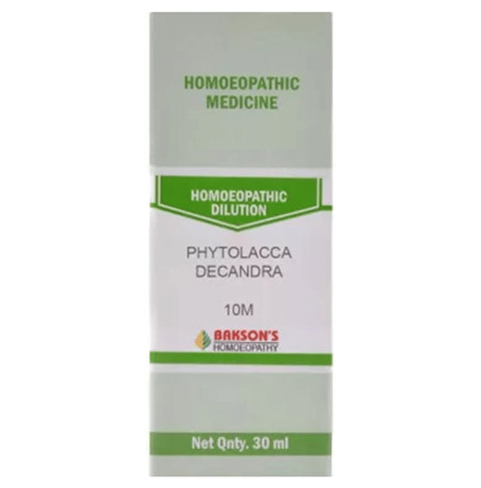 Bakson's Homeopathy Phytolacca Decandra Dilution 10M - Classic Derma