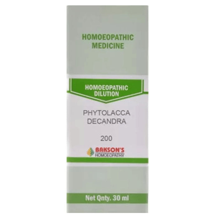 Bakson's Homeopathy Phytolacca Decandra Dilution 200 - Classic Derma