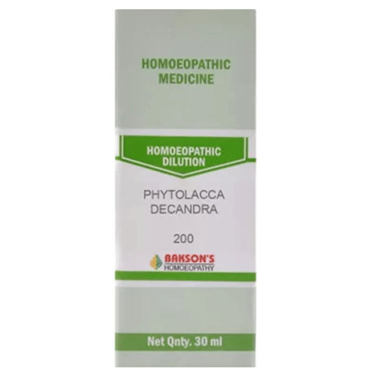 Bakson's Homeopathy Phytolacca Decandra Dilution 200 - Classic Derma