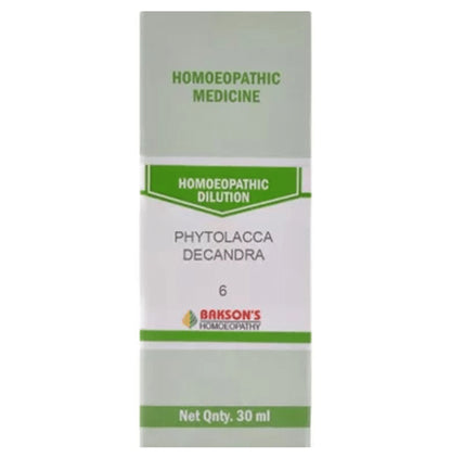 Bakson's Homeopathy Phytolacca Decandra Dilution 6 CH - Classic Derma