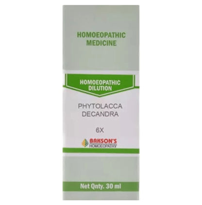 Bakson's Homeopathy Phytolacca Decandra Dilution 6X - Classic Derma