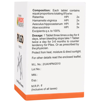 Bakson's Homeopathy Pilgo Tablet