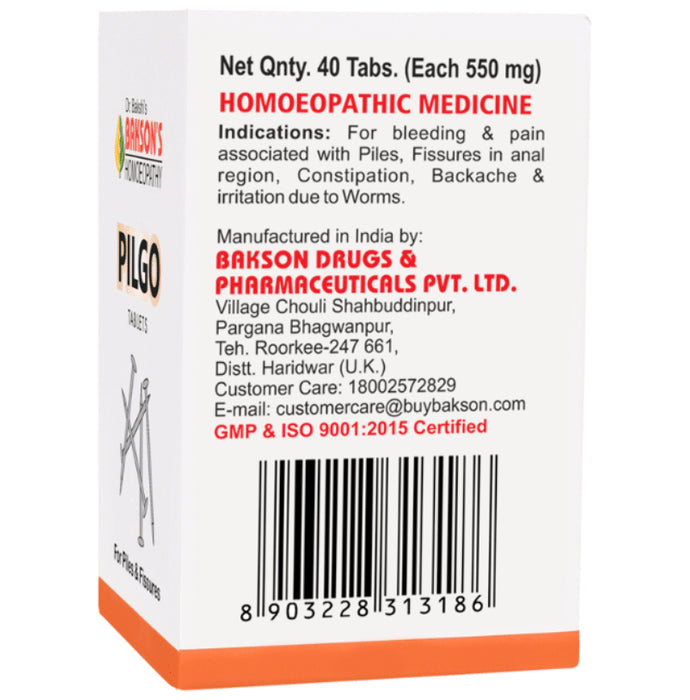 Bakson's Homeopathy Pilgo Tablet