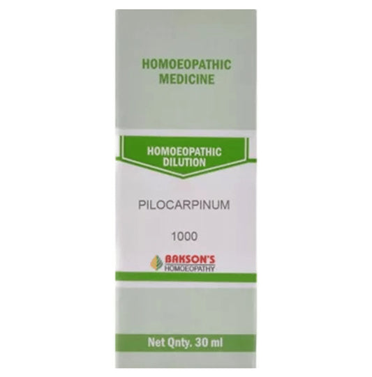 Bakson's Homeopathy Pilocarpinum Dilution 1000 CH - Classic Derma