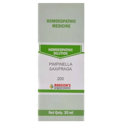 Bakson's Homeopathy Pimpinella Saxifraga Dilution 200 - Classic Derma