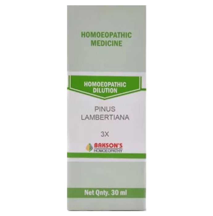 Bakson's Homeopathy Pinus Lambertiana Dilution 3X - Classic Derma