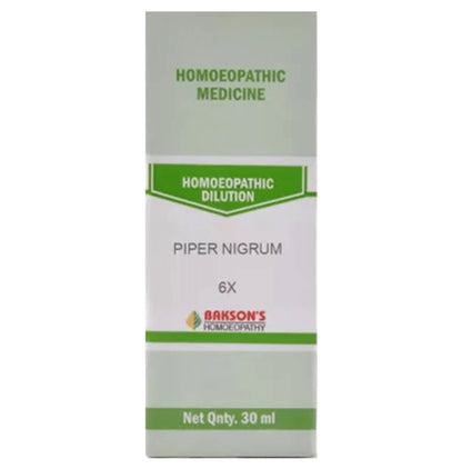 Bakson's Homeopathy Piper Nigrum Dilution 6X - Classic Derma