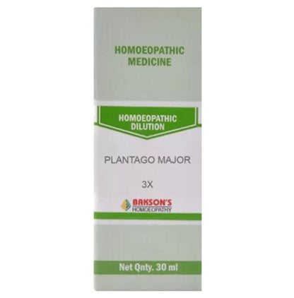 Bakson's Homeopathy Plantago Major Dilution 3X - Classic Derma