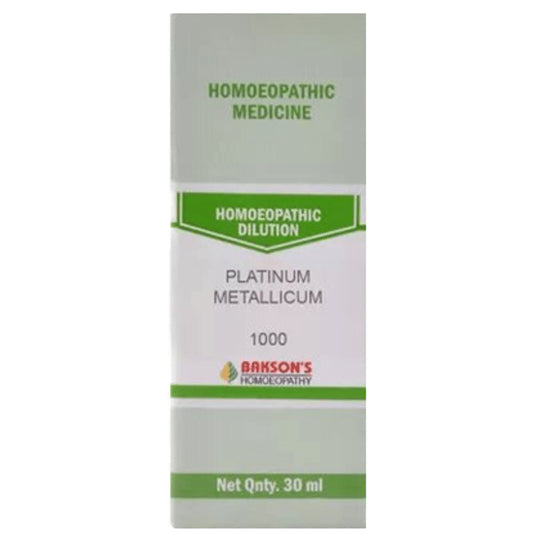 Bakson's Homeopathy Platinum Metallicum Dilution 1000 CH - Classic Derma
