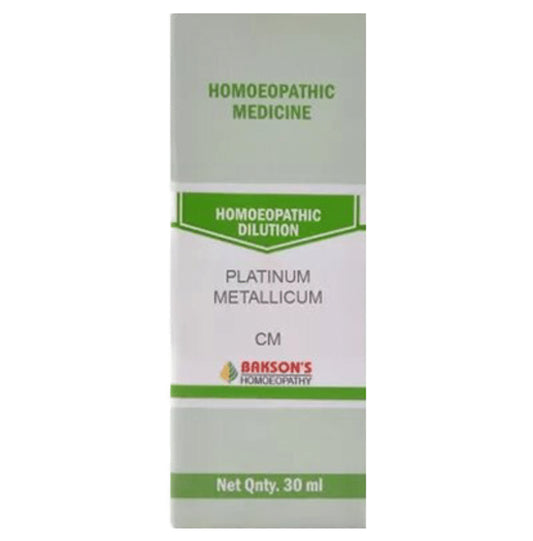 Bakson's Homeopathy Platinum Metallicum Dilution CM - Classic Derma