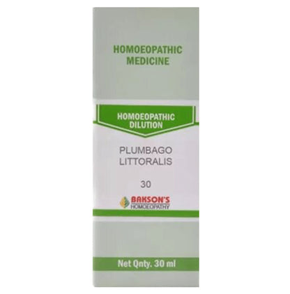 Bakson's Homeopathy Plumbago Littoralis Dilution 30 - Classic Derma