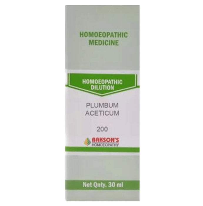 Bakson's Homeopathy Plumbum Aceticum Dilution 200 - Classic Derma