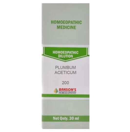 Bakson's Homeopathy Plumbum Aceticum Dilution 200 - Classic Derma