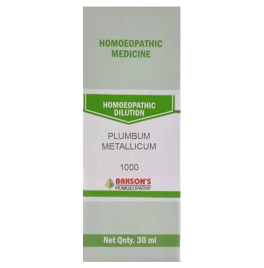 Bakson's Homeopathy Plumbum Metallicum Dilution 1000 CH - Classic Derma