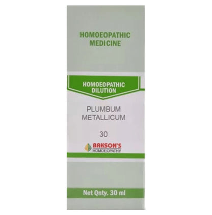 Bakson's Homeopathy Plumbum Metallicum Dilution 30 - Classic Derma