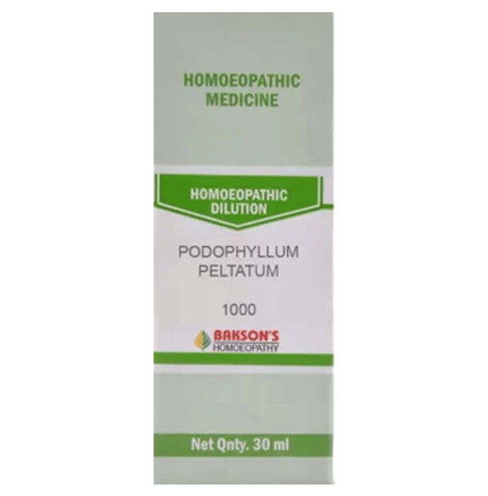 Bakson's Homeopathy Podophyllum Peltatum Dilution 1000 CH - Classic Derma